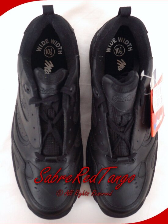 NEW NIB Macgregor Leather Black Walker Sneaker Shoes #17243 Mens Size 10.5 Wide main image 9